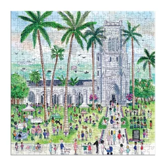   Galison Michael Storrings: Vasárnap Palm Beach-en puzzle, 500 darabos