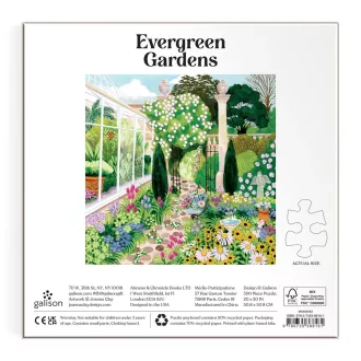 Galison Örökzöld kert puzzle, 500 darabos
