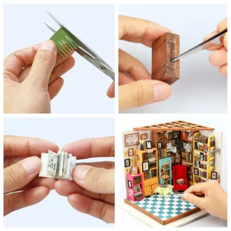 RoboTime - Miniatűr házikó: Könyvtár - JátékManufaktúra