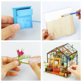 RoboTime - Miniatűr házikó: Üvegház - JátékManufaktúra