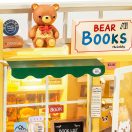 RoboTime - Miniatűr házikó: Mackós könyvesbolt - JátékManufaktúra