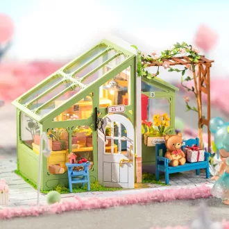 RoboTime - Miniatűr házikó: Tavaszi találkozás virágai - JátékManufaktúra
