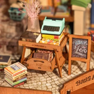 RoboTime - Miniatűr házikó: Sarokkönyvesbolt - JátékManufaktúra