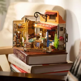 RoboTime - Miniatűr házikó: Sarokkönyvesbolt - JátékManufaktúra