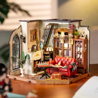 RoboTime - 3D fa miniatűr ház: Katalin nappalija - JátékManufaktúra