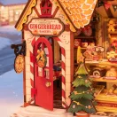 RoboTime - 3D fa miniatűr ház: Mézeskalács házikó - JátékManufaktúra