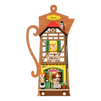 RoboTime - Miniatűr házikó (akasztható): Lazulós kávézó - JátékManufaktúra