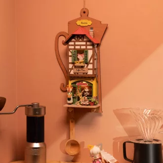 RoboTime - Miniatűr házikó (akasztható): Lazulós kávézó - JátékManufaktúra