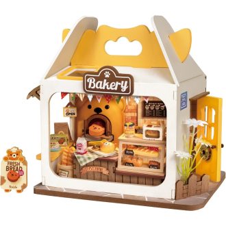 RoboTime - Miniatűr házikó: Mackó péksége - JátékManufaktúra