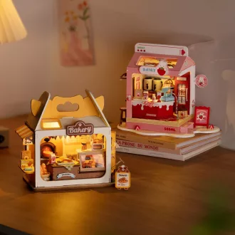 RoboTime - Miniatűr házikó: Mackó péksége - JátékManufaktúra