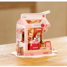 RoboTime - Miniatűr házikó: Epres tejbár - JátékManufaktúra