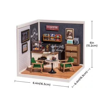 RoboTime - Miniatűr házikó: Inspiráló kávézó - JátékManufaktúra