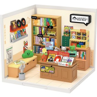 RoboTime - Miniatűr házikó: Elbűvölő könyvesbolt - JátékManufaktúra