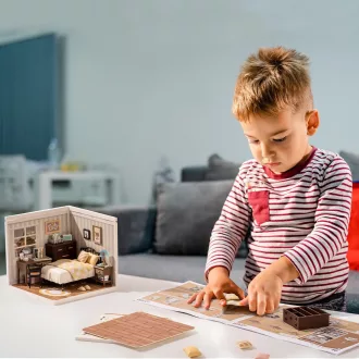 RoboTime - Miniatűr házikó: Sweet Dream hálószoba - JátékManufaktúra