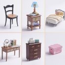 RoboTime - Miniatűr házikó: Sweet Dream hálószoba - JátékManufaktúra