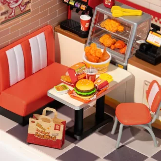 RoboTime - Miniatűr házikó: Mmm Burger Étterem - JátékManufaktúra
