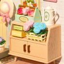 RoboTime - Miniatűr házikó: Teázás virágzó kertben - JátékManufaktúra