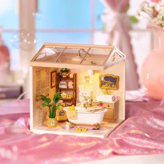 RoboTime - Miniatűr házikó: Lányos fürdőszoba - JátékManufaktúra