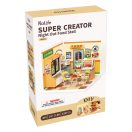 RoboTime - 3D fa miniatűr ház: Gyorsétterem - JátékManufaktúra