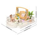 RoboTime - 3D fa készlet, Miniház bővítés: terasz hintával