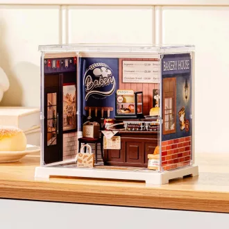 RoboTime - 3D fa miniatűr ház: Mini pékség - JátékManufaktúra
