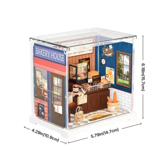 RoboTime - 3D fa miniatűr ház: Mini pékség - JátékManufaktúra