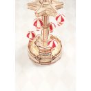 RoboTime - 3D zenedoboz puzzle: Színes ejtőernyős körhinta - JátékManufaktúra