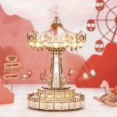 RoboTime - 3D zenedoboz puzzle: Színes láncos körhinta - JátékManufaktúra