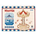 RoboTime - 3D zenedoboz puzzle: Színes láncos körhinta - JátékManufaktúra