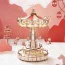 RoboTime - 3D zenedoboz puzzle: Színes láncos körhinta - JátékManufaktúra