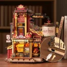 RoboTime - 3D fa összerakó zenedoboz, Ajándékgyár varázsa - JátékManufaktúra