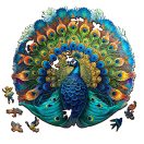 EscapeWelt - Fa puzzle Páva 500 db - JátékManufaktúra