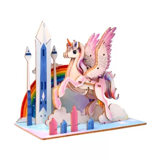 EscapeWelt - 3D fa puzzle Egyszarvú - JátékManufaktúra
