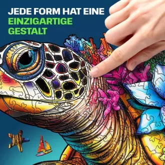 EscapeWelt - Fa puzzle Teknős 300 db - JátékManufaktúra