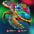 EscapeWelt - Fa puzzle Teknős 500 db - JátékManufaktúra