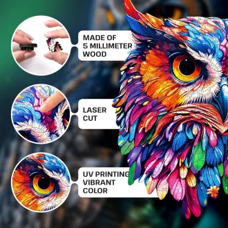 EscapeWelt - Fa puzzle Bagoly 200 db - JátékManufaktúra