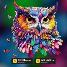 EscapeWelt - Fa puzzle Bagoly 500 db - JátékManufaktúra