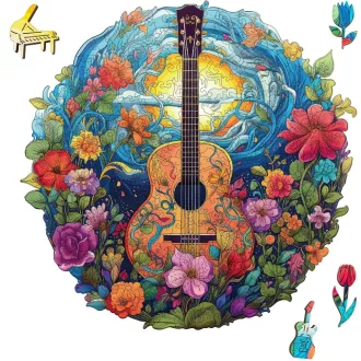 EscapeWelt - Fa puzzle Gitár 200 db - JátékManufaktúra