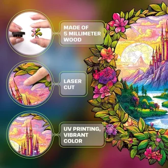 EscapeWelt - Fa puzzle Varázserdő 200 db - JátékManufaktúra