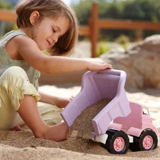 Green Toys - Teherautó, rózsaszín - JátékManufaktúra