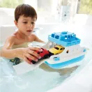 Green Toys - Kék-fehér komp kisautókkal - JátékManufaktúra
