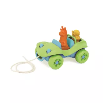 Green Toys - Húzható autó, zöld - JátékManufaktúra