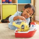 Green Toys - Mentőhajó helikopterrel - JátékManufaktúra