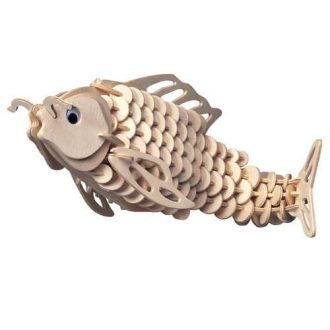 Woodcraft Drevené 3D puzzle Kapor prírodný