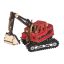 Woodcraft Drevené 3D puzzle Rýpadlo červená
