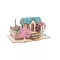Woodcraft Drevené 3D puzzle Jarný dom