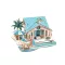 Woodcraft Drevené 3D puzzle Vila na Bali