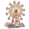 Woodcraft Drevené 3D puzzle Ruské koleso pastelové