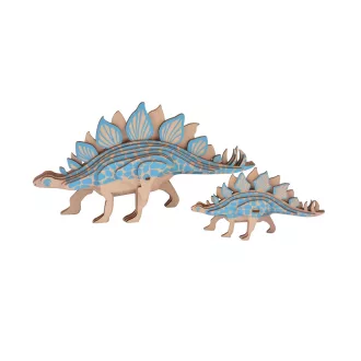 Woodcraft Drevené 3D puzzle Stegosaurus 2 v 1