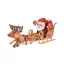 Woodcraft Drevené 3D puzzle Santove sane